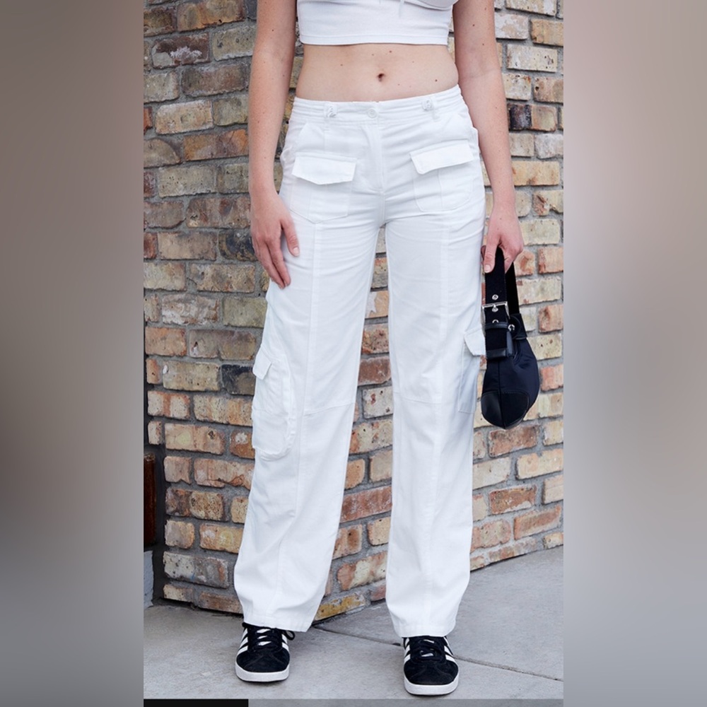 White Kim Cargo Pants - worn once